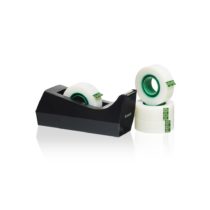Scotch C60 Magic Tape Dispenser with Scotch Magic Tape 19mm x 33m (4 Rolls) - Black