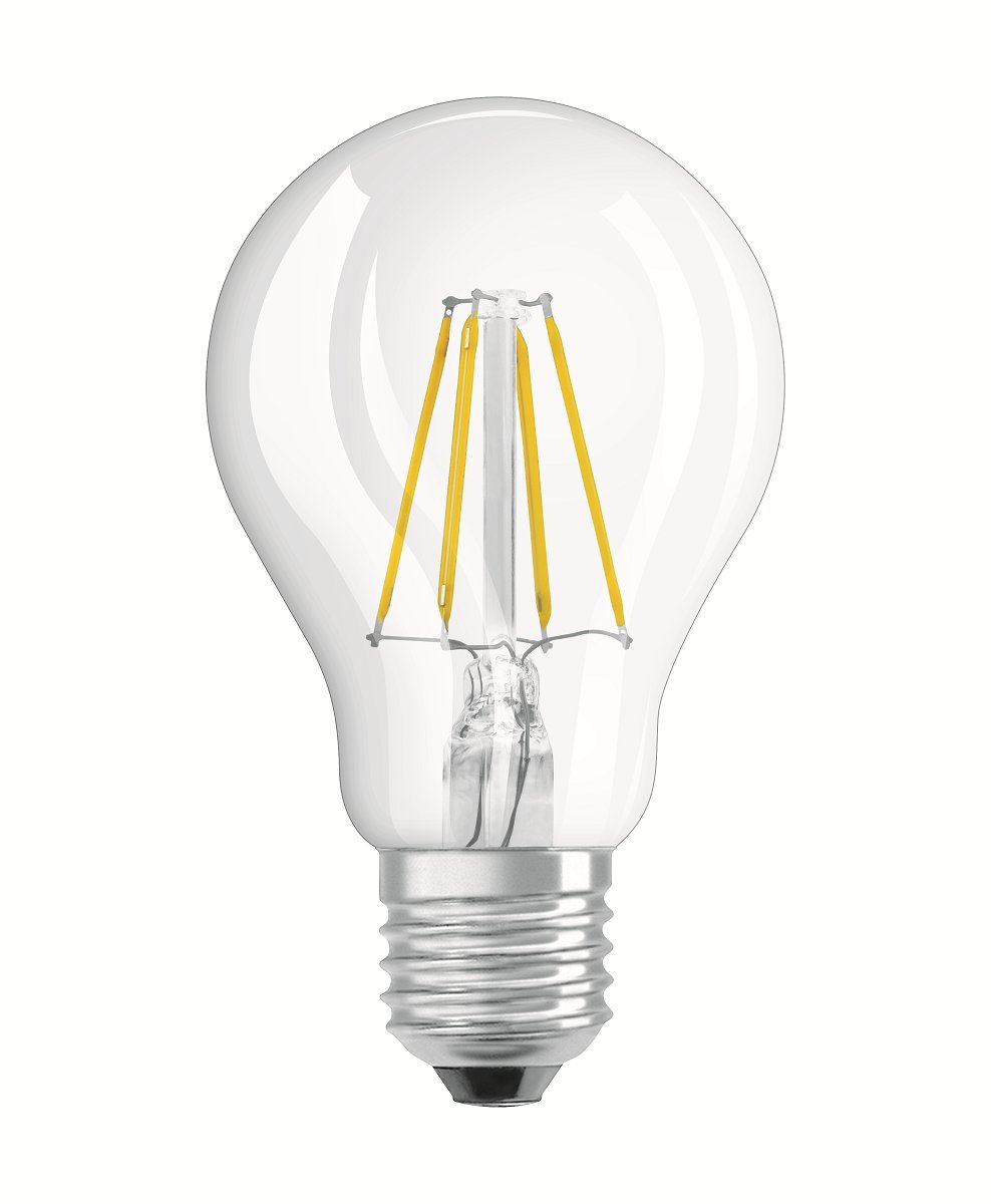 OSRAM LED Base Classic A/LED lamp, Classic Bulb Shape, in Filament Style, with Screw Base: E27, 4 W, 220…240 V - Image 2