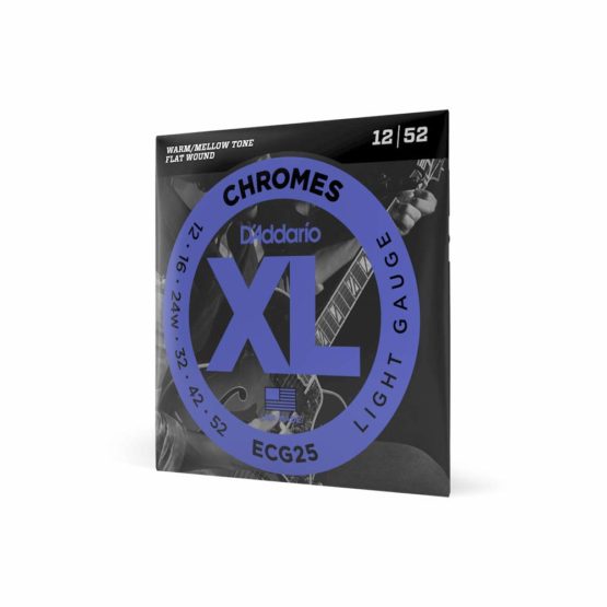 D'Addario ECG25 XL Chromes Light (.012-.052) Electric Guitar Strings