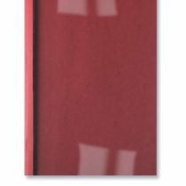 GBC LeatherGrain Thermal Binding Covers, 3 mm, 30 Sheet Capacity, A4, Red, Pack of 100, IB451218