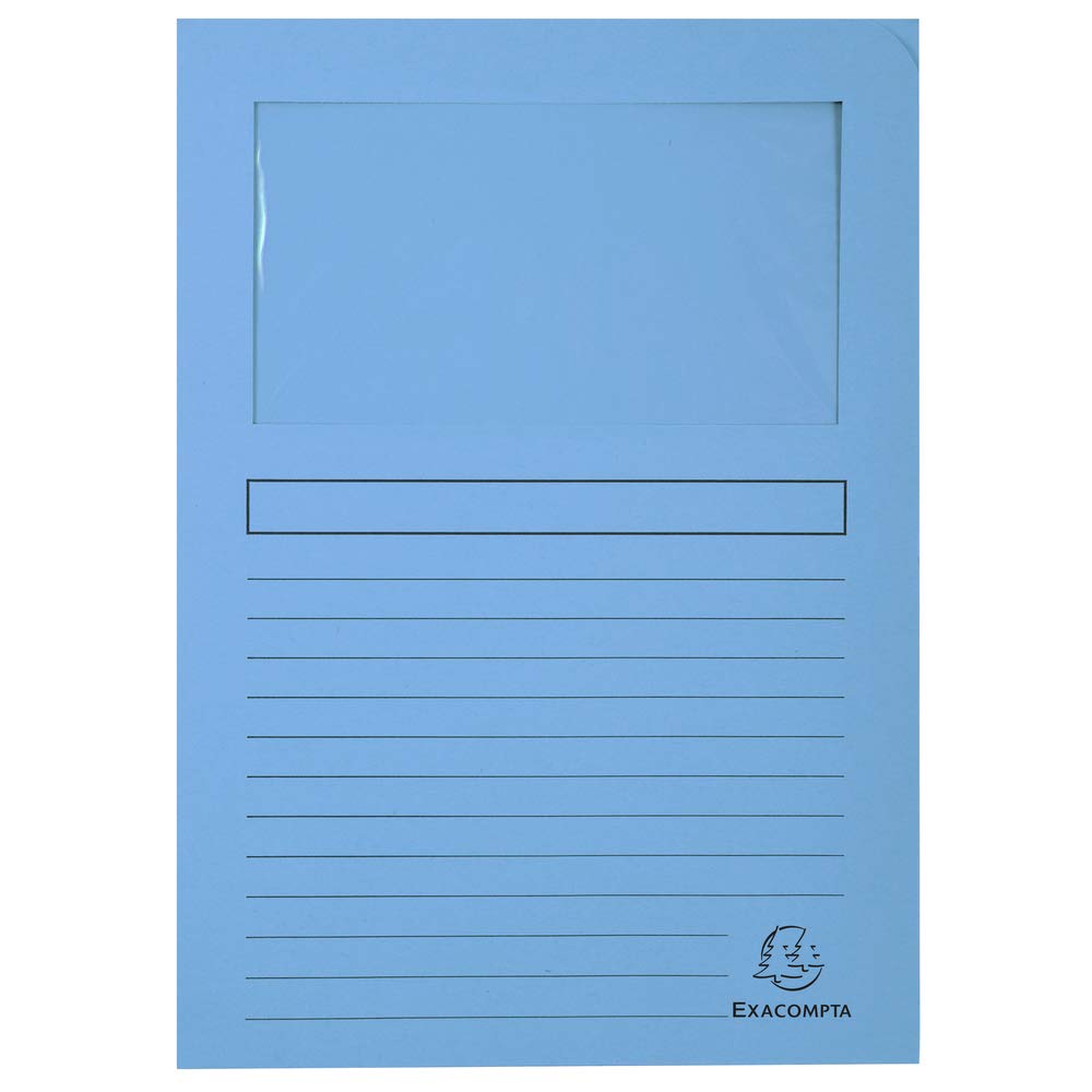 Exacompta, Ref 50106E, Forever Collection, Window Folders, 220 x 310mm in Size, Suitable for A4 Documents