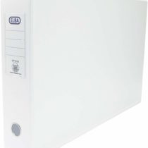 Elba A3 70 mm Plastic Landscape Lever Arch File - White, 1 Folder