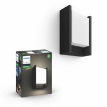 Philips Hue Fuzo White LED Smart Outdoor Wall Light [Regular], Works with Alexa, Google Assistant and Apple Homekit