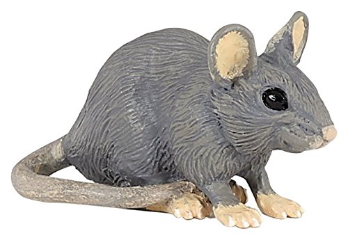 Papo, Realistic Gray Mouse Figure Toy for Kids, Ages 3+, Garden Animals Collection, Educational Play Nature Observation
