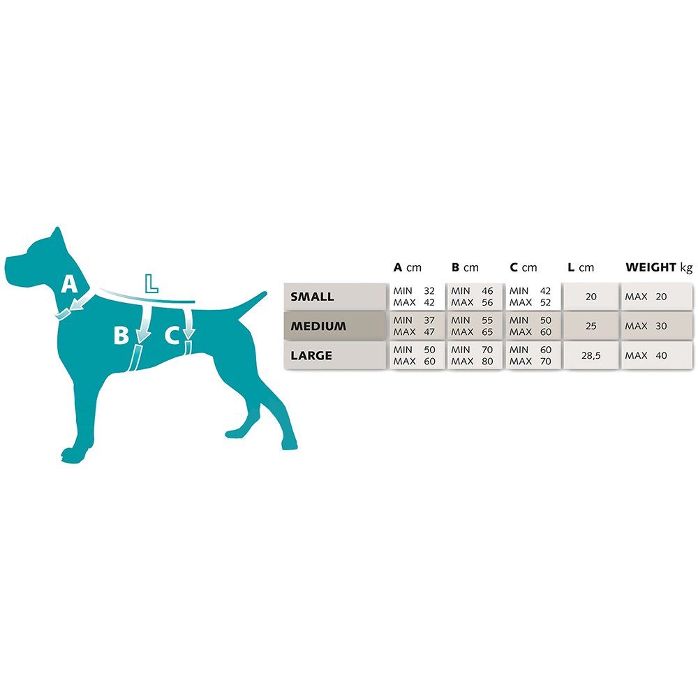 Ferplast Dog Harness Small Dog ERGOTREKKING SMALL, Escape Proof Dog Harness, Greyhound - Image 3
