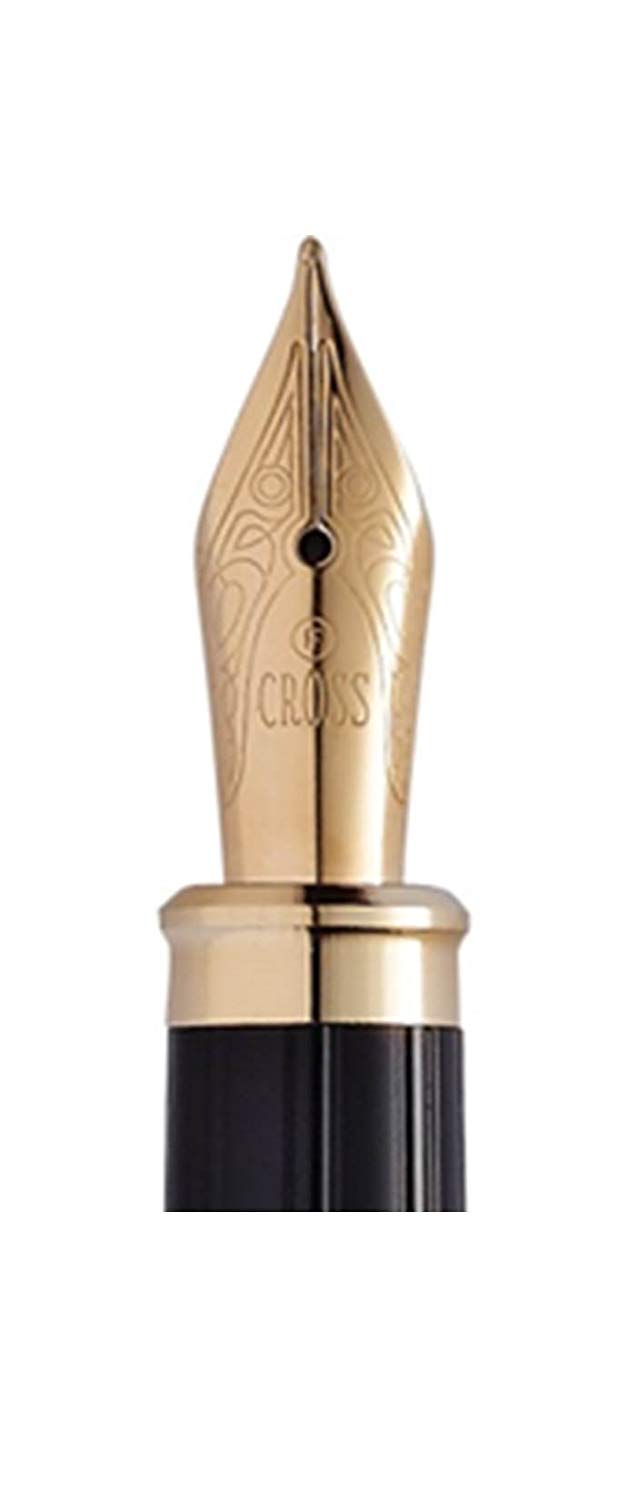 Cross Century II - Black fountain pen with 23 Karat gold details, Black Lacquer - Image 3