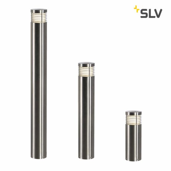 SLV Free-Standing lamp VAP Slim 30 / Outdoor Illumination for Paths, Walls, entrances, LED Outdoor Garden lamp / E27 IP44 20W Stainless Steel - Image 2