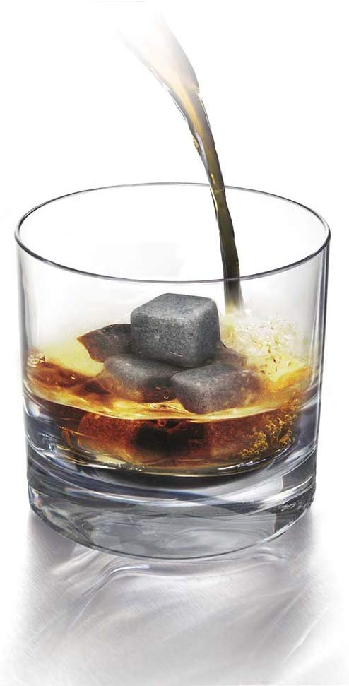 Vin Bouquet Natural Soap Stone Chill Rocks, Set of 9pcs with Magnetic Box and Velvet Pouch, Grey, 11 x 15.5 x 3 cm - Image 2