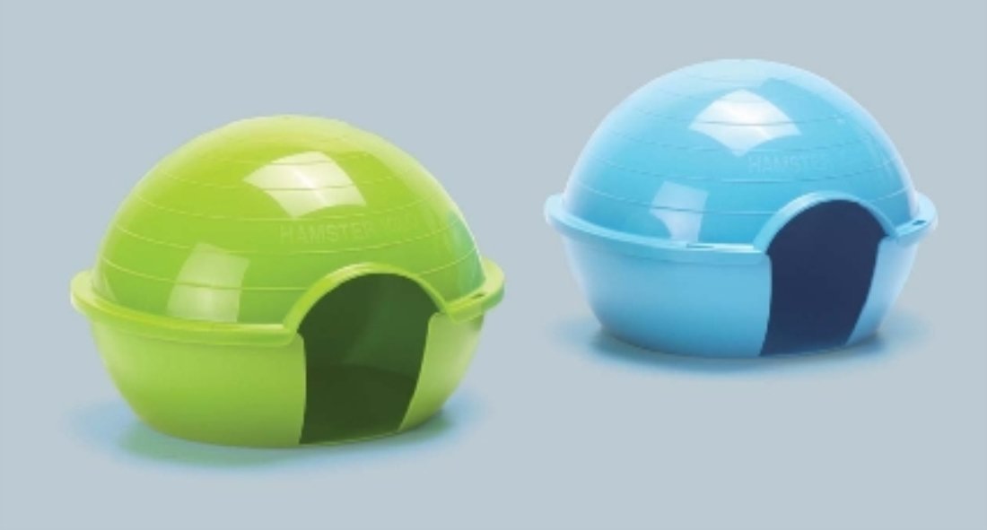 Nobby Hamster House, 15.5 x 11.0 cm, Assorted colours, 16 cm L x 15 cm W x 13 cm H