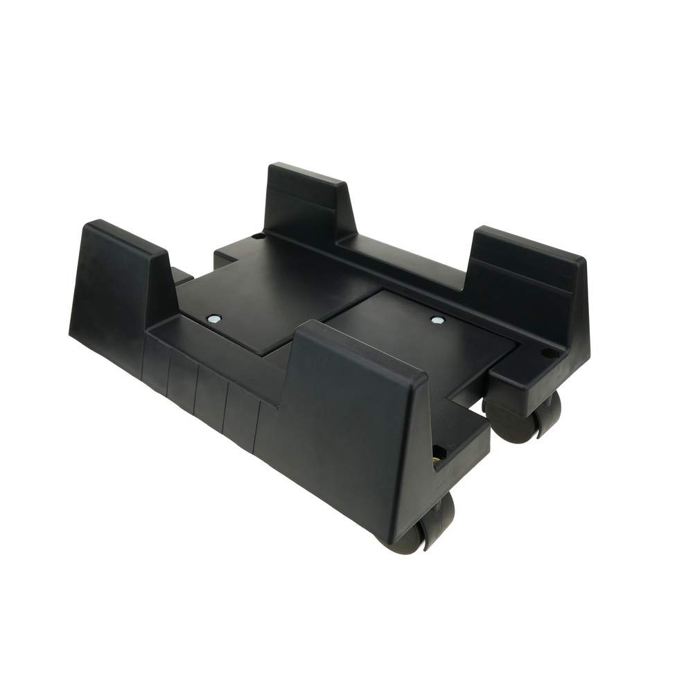 BeMatik - PC stand for computer support with wheels in black color, grey - Image 4