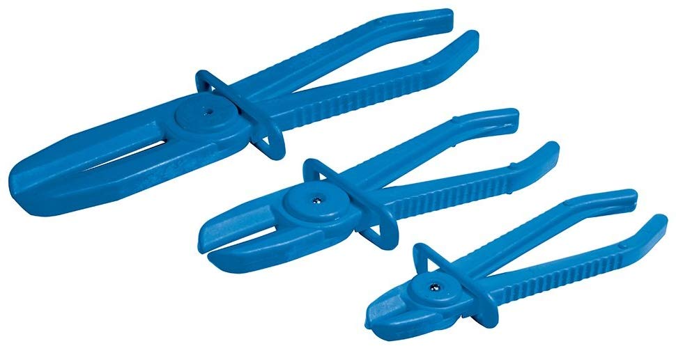Silverline Flexible Hose Clamp Set 3pce (884693), yellow