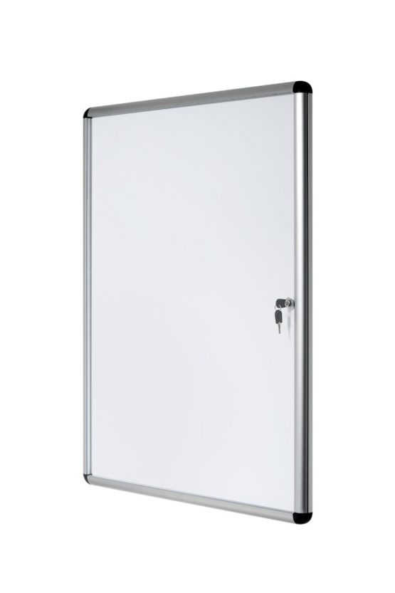 Bi-Office Enclore Display Board Magnetic Home Display Cabinet White 500x674 White - Image 4