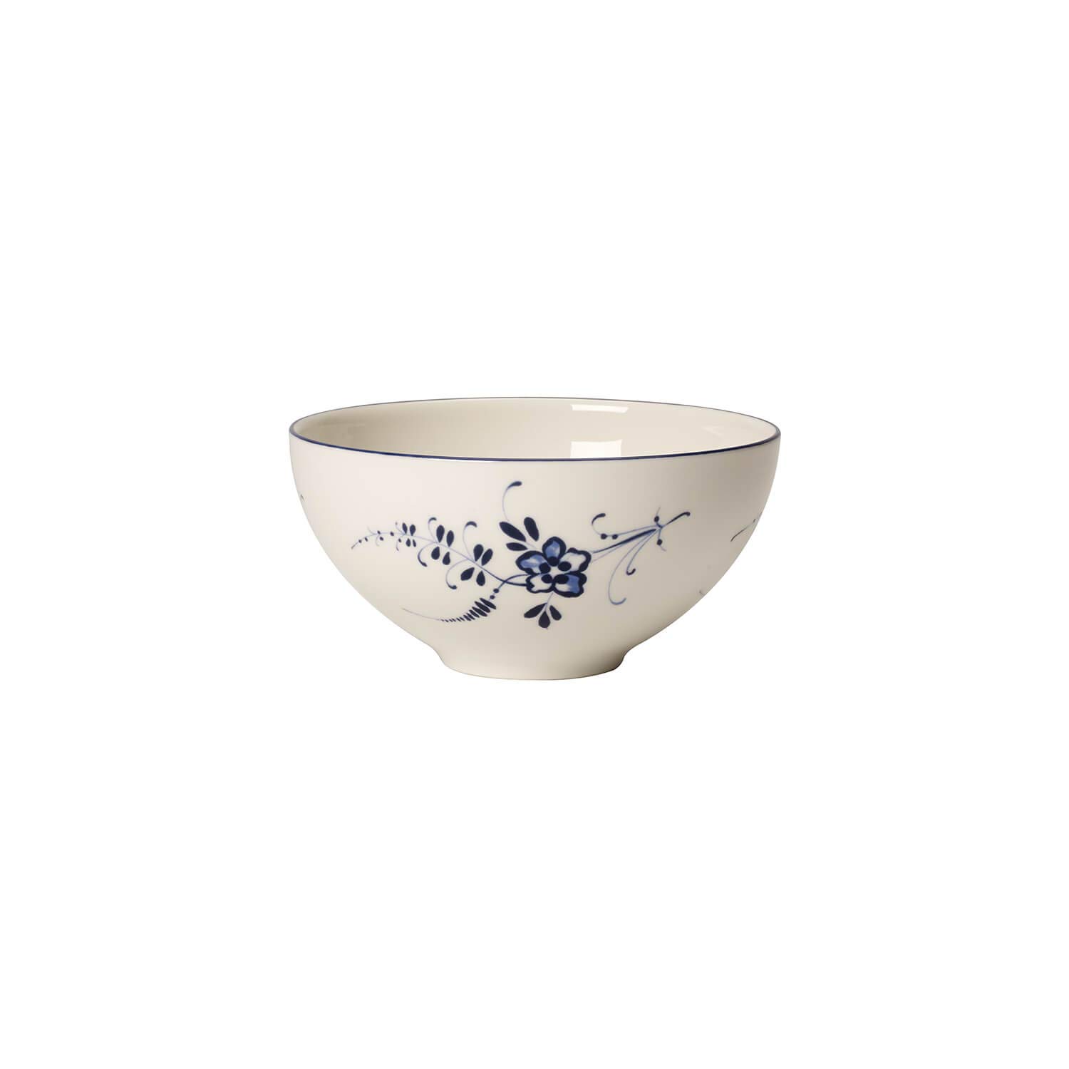 Villeroy & Boch Old Luxembourg Bowl, Premium Porcelain, White/Blue, White With Blue Decorations, 12 x 12 x 5 cm