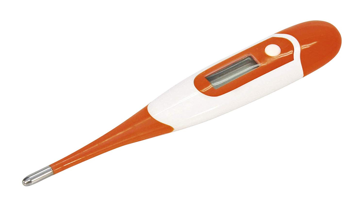 Kerbl Digital thermometer, waterproof, flexible probe, orange