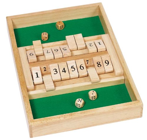 GoKi Wooden Double Shut the Box Game, Mixed, Medium