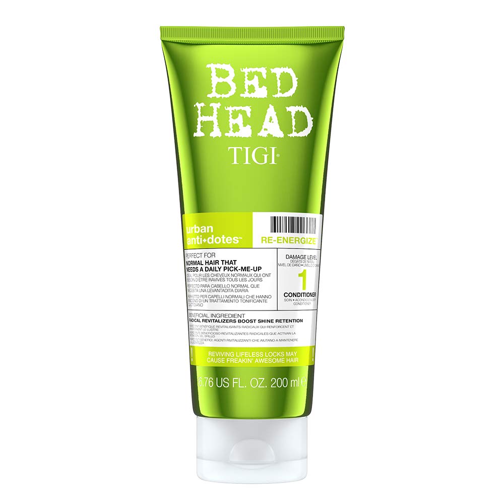 TIGI Bead Head Urban Antidotes No 1 Re-Energize Conditioner - 200 ml, Black/Photo Blue, 200 ml (Pack of 1)