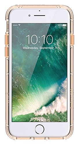 Griffin Back Case Survivor Clear for iPhone 7, Gold/Clear, GB42925