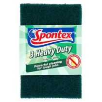 Spontex Heavy Duty Scourer Pads 3 Pack (Pack of 6, Total 18 Scourer Pads)