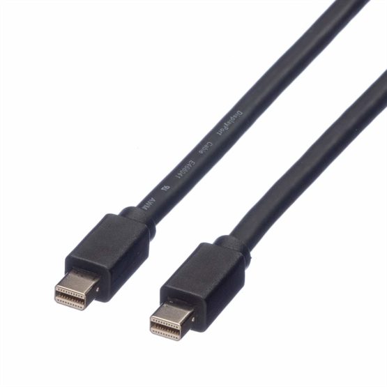 ROLINE Mini DisplayPort Cable | Mini DP St - Mini DP St | Black 2 m