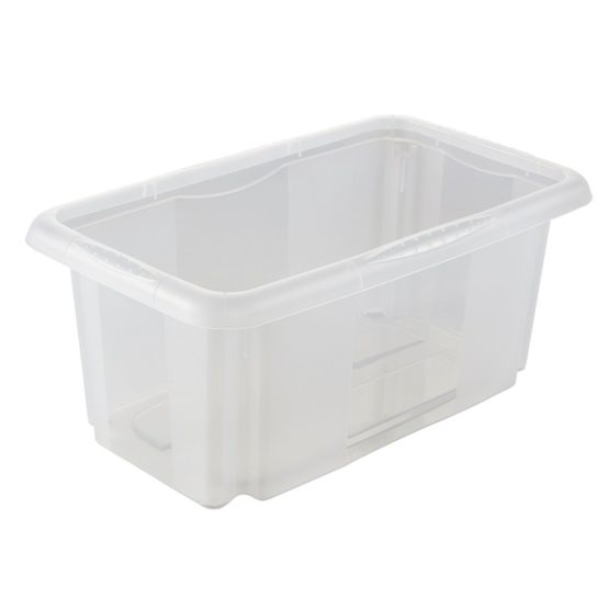 keeeper Storage Box with Turn Around Stacking system, 35x20.5x15 cm, 7 Litre, Emil, Transparent - Image 2