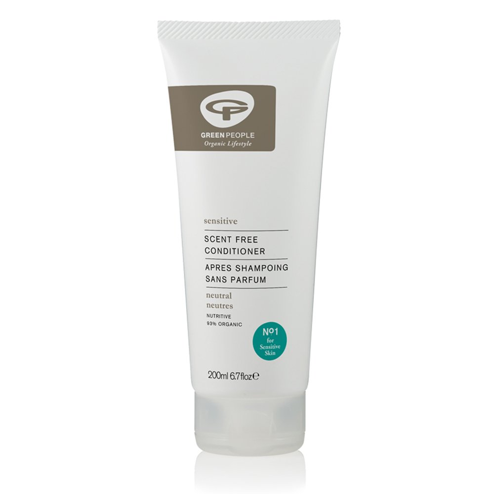 Green People Scent Free Conditioner - for All Hair Types - with Aloe Vera & Olive - Silicone Free, Organic, Vegan, 200ml