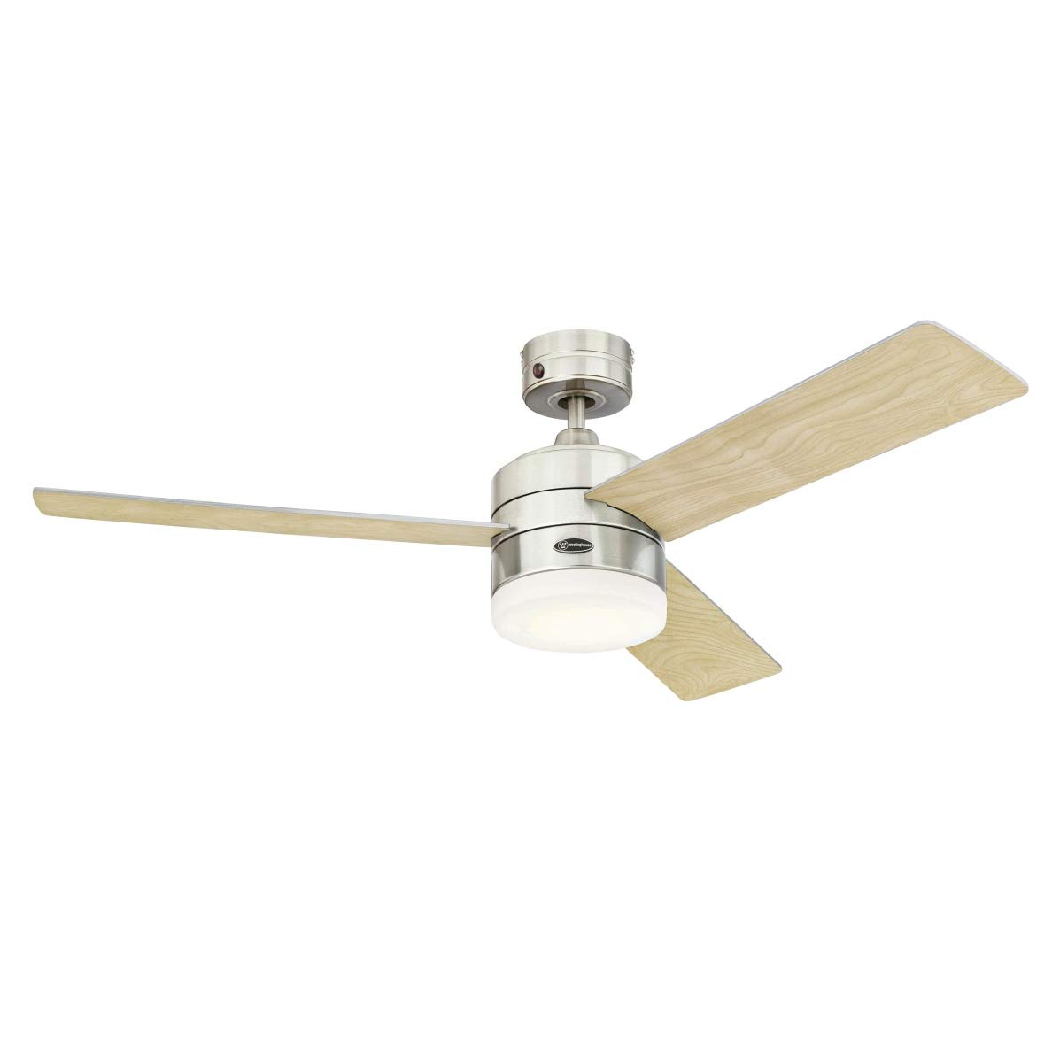 Westinghouse Lighting 72054 Alta Vista 122 cm Stainless Steel Indoor Ceiling Fan, Dimmable LED Light Kit with Opal Frosted Glass - Image 2