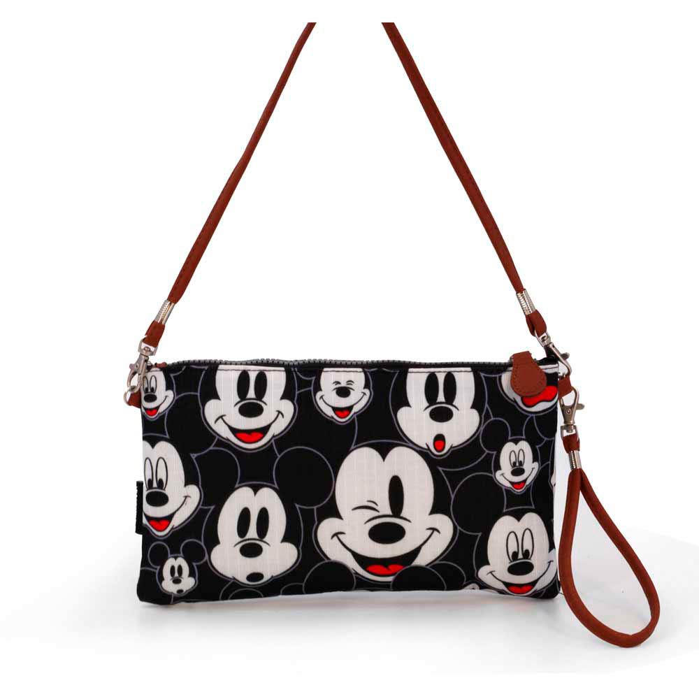 Disney Classic Mickey Visages Messenger Bag, 28 cm, Black