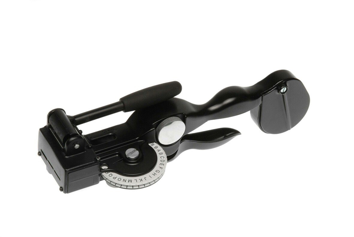 DYMO Rhino M1011 Industrial Embossing Label Maker Tool, Black - Image 3