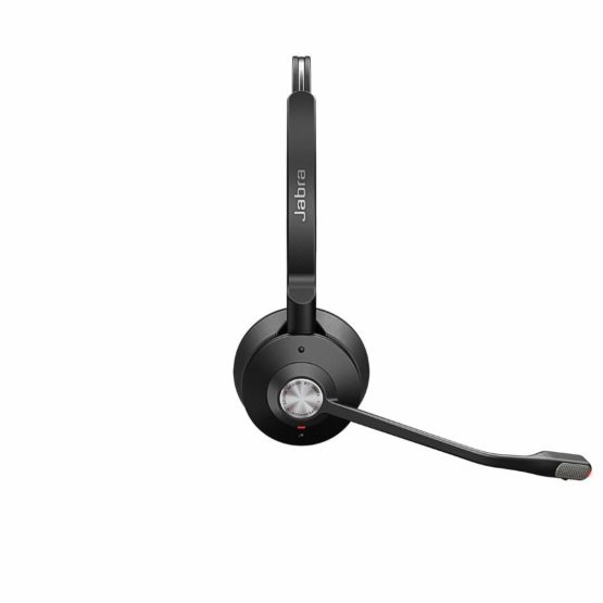 Jabra Engage 65 On-Ear DECT Stereo Headset - Skype For Business Certified Wireless Headphones with Advanced Noise Cancellation for Deskphones and Softphones – Black – UK Version - Image 4