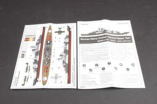 Trumpeter 1:700 - German Cruiser Admiral Hipper (1941), Various, 1/700 - Image 3