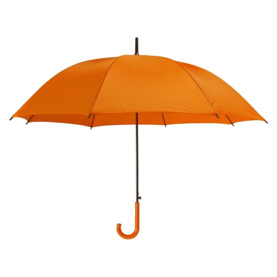 eBuyGB Pack of 4 Plastic Crook Handle Bridal Wedding Stick Umbrella, 107 cm, Orange