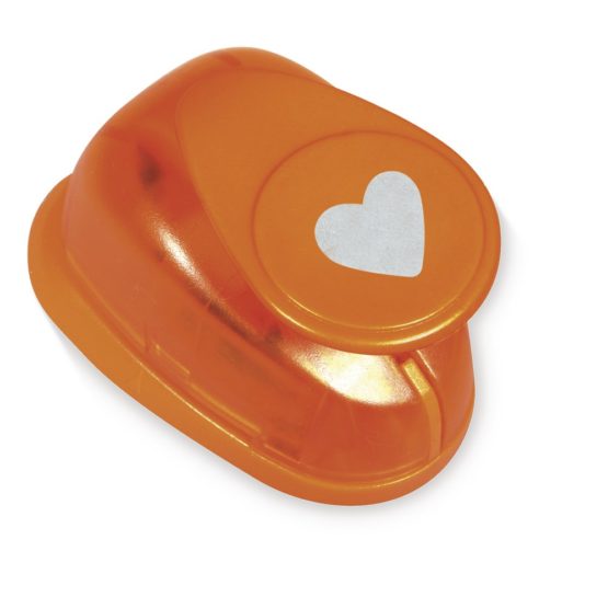 Rayher Paper Craft Punch with Heart Design, Lever Punch for Card Making and Scrapbooking, 6.3cm, 2.5", 69098000 - Image 3