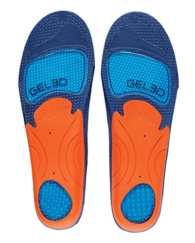Sidas 3D Gel Cushioning Insole, Anatomical 3D Shape, unisex_adult, CSEESCUSH3D, blue, XL:44-45, XL 10-11 UK
