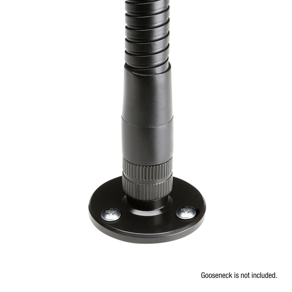 Adam Hall Stands D 921 BLK - Gooseneck Mounting Plate, black - Image 3