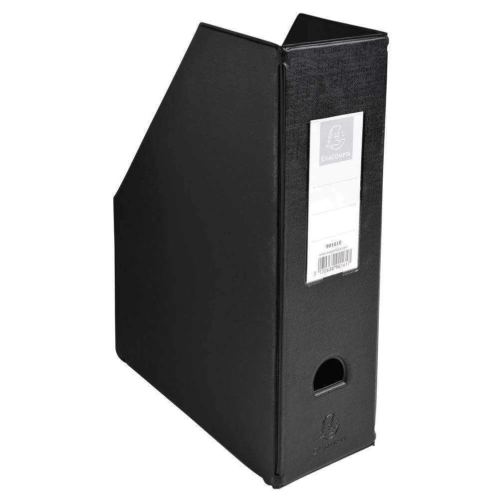 Exacompta, Ref 90161E, PVC Magazine File, Suitable for Storing A4 Documents,100mm Spine, Construction from 2mm Rigid PVC