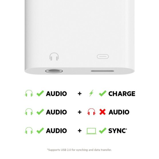 Belkin 3.5 mm Audio + Charge Rockstar (iPhone Aux Adapter/iPhone Charging Adapter for iPhone 13, 13 Pro, 13 Pro Max, 13 mini, 12, 12 Pro/Pro Max, 12 mini and More) - Image 2