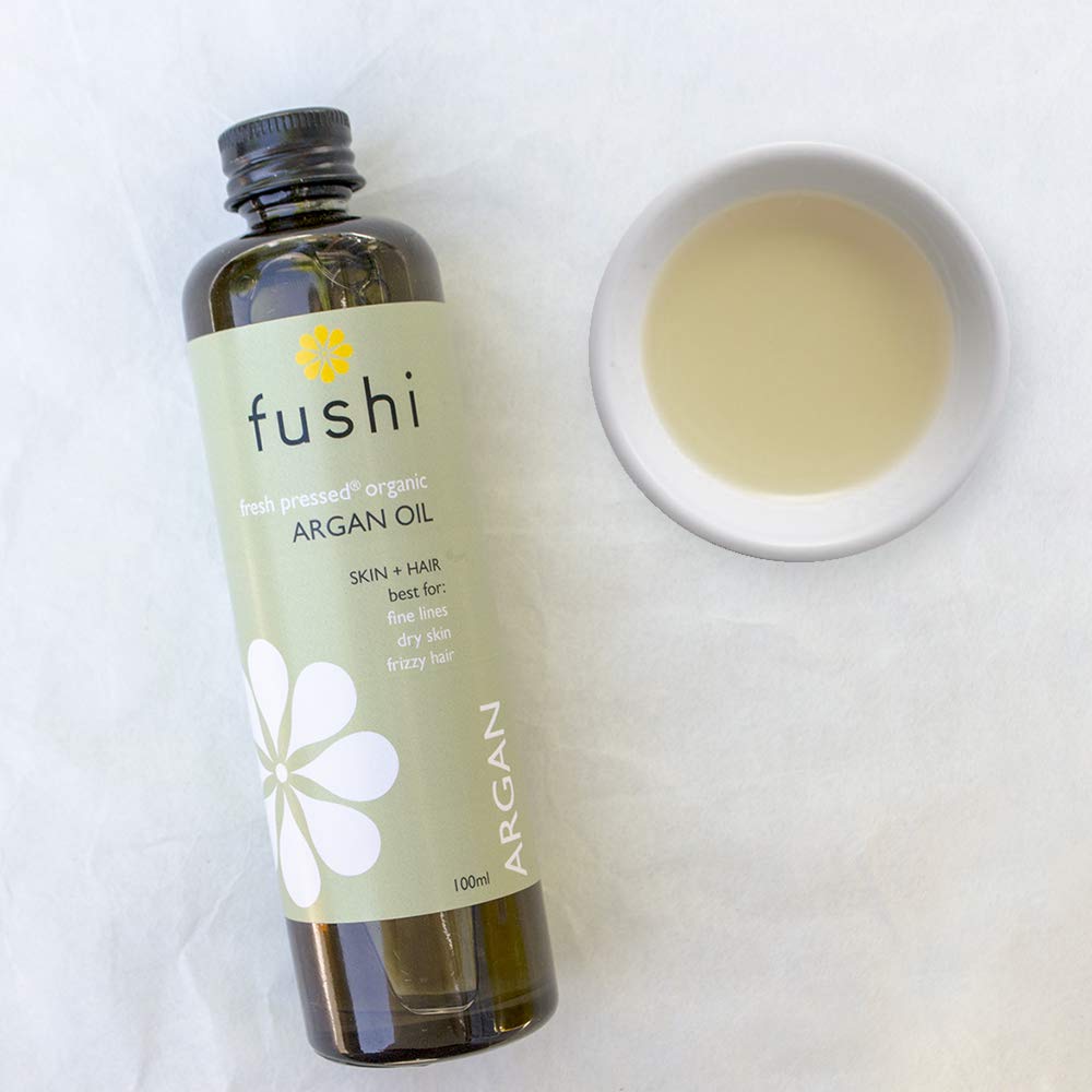 Fushi Organic Virgin Moroccan Argan Oil Pure Natural Cold Pressed High Vitamin E - 100ml, Clear, 100 ml (Pack of 1) - Image 4