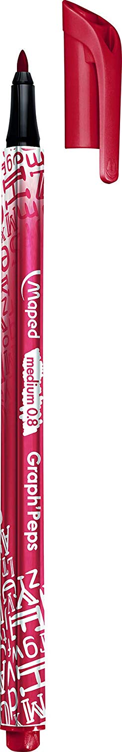 Maped Graph'peps Fineliner Pens- Medium Tip, Gemischt, 12 count (Pack of 1) - Image 2