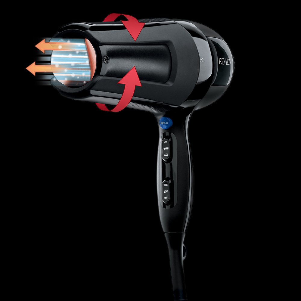 Revlon Pro Collection Salon 360 Surround Ac Hair Dryer, 1800 watt, White Or Black - Image 4