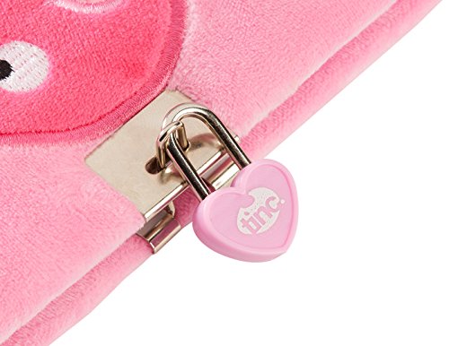 Tinc SGJOURPK A5 Snuggly Soft Touch Lockable Journal - Pink - Image 4