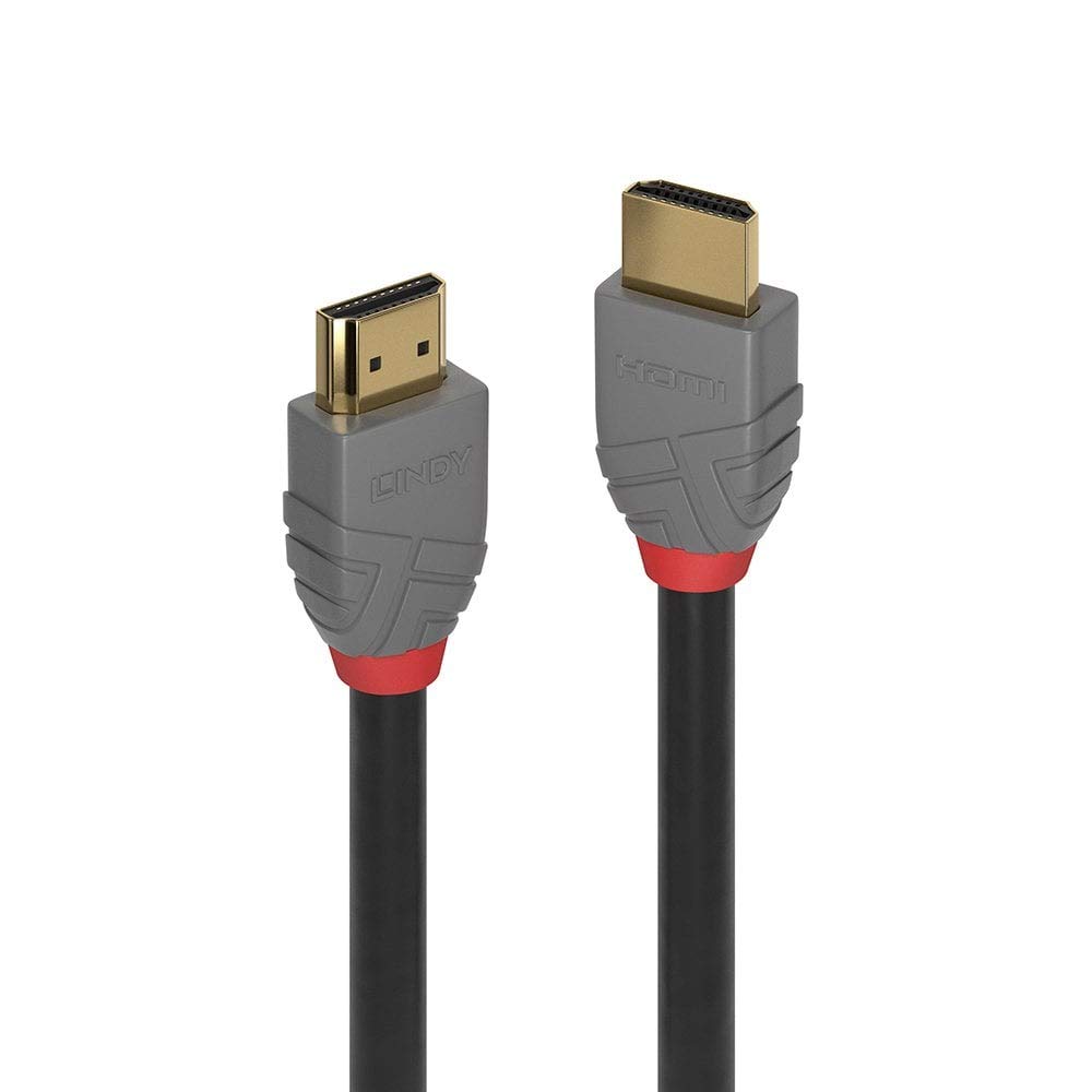 Lindy 2m High Speed HDMI Cable, Anthra Line, Premium Design, Gold Plated, Ethernet