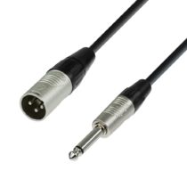 Adam Hall 4 Star Series 3m Rean XLR Male to 6.3mm Jack Mono Microphone Cable