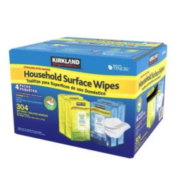 KIRKLAND SIGNATURE Household Surface Wipes Extra Large - Case of 4 Pack, 304 Wet Wipes
