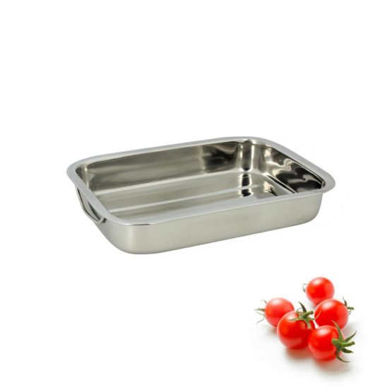 Util 'Home 4615220 Stainless Steel Rectangular Dish with Handles 30 x 21 x 5.5 cm