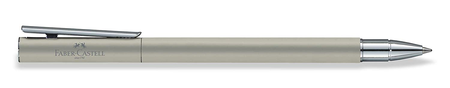 Faber-Castell 342120 Neo Slim Stainless Steel Ballpoint Pen, silver matt - Image 3
