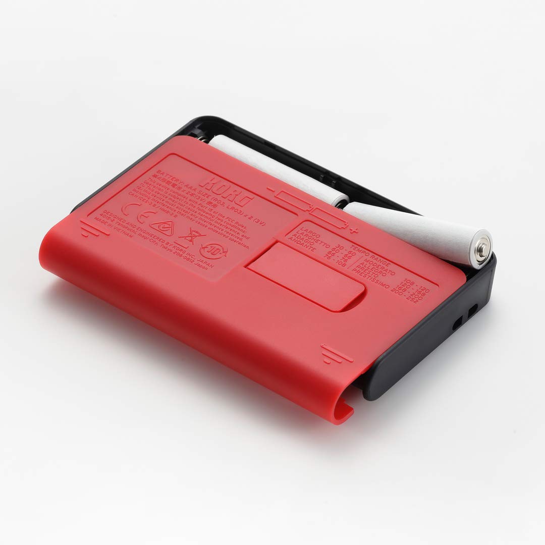 Korg - MA2-BKRD LCD Pocket Digital Metronome - Black & Red - Image 4
