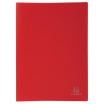 Exacompta Soft PP Display Book, A4, 40 pockets - Red