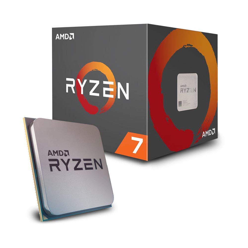 AMD YD2700BBAFBOX Ryzen 7 2700 Processor with Wraith Spire RGB LED Cooler, Black