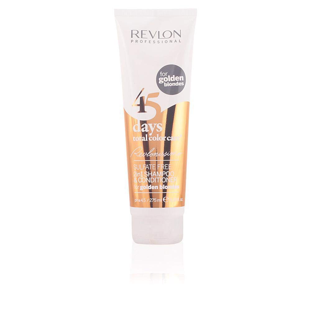 Revlon Professional Revlonissimo 45 Days Golden Blonde 2 in 1 Shampoo & Conditioner 275 ml Pack of 1), Multi, 276 ml (Pack of 1) - Image 2