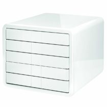 HAN 1551-12, i-Box Drawer Set. Innovative drawer set in premium quality honoured with Design Prizes. With 5 closed drawers, white